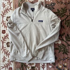 Patagonia Light Tan Quarter-Zip Sweatshirt - M